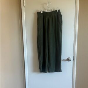 Old Navy Women's Olive wide leg linen pants